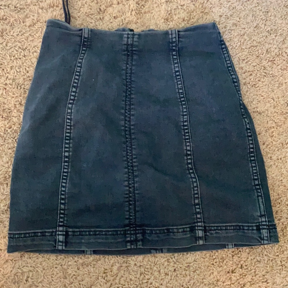 Free people jean skirt